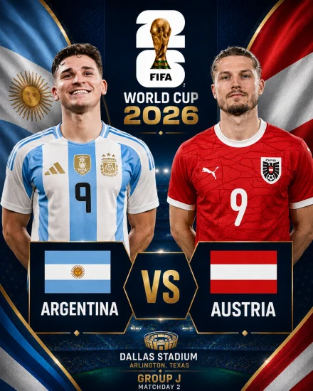 اهداف مباراة الارجنتين والنمسا كاس العالم 2026