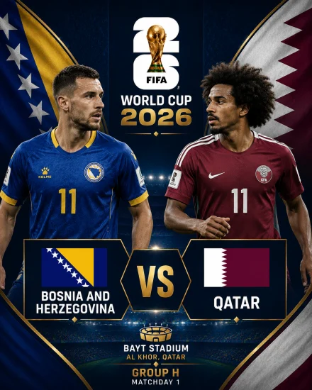 اهداف مباراة قطر والبوسنة والهرسك كاس العالم 2026