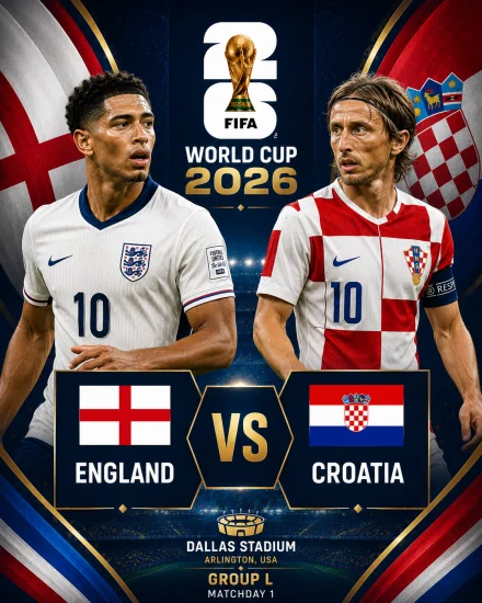 اهداف مباراة انجلترا وكرواتيا كاس العالم 2026