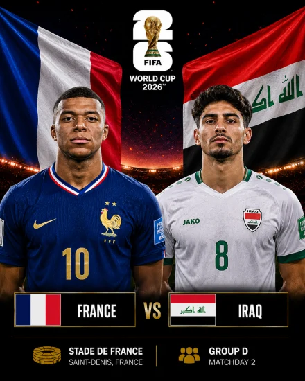 اهداف مباراة فرنسا والعراق كاس العالم 2026