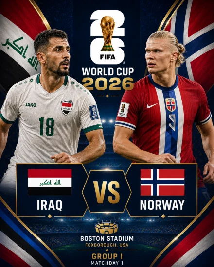 اهداف مباراة النرويج والعراق كاس العالم 2026