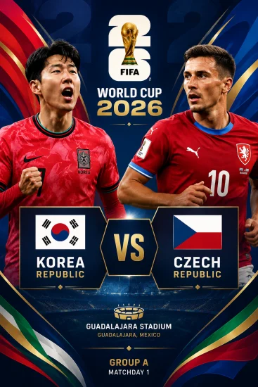 اهداف مباراة كوريا الجنوبية والتشيك كاس العالم 2026