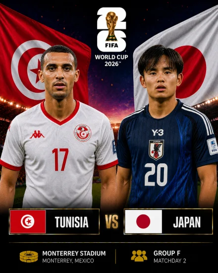 اهداف مباراة اليابان وتونس كاس العالم 2026